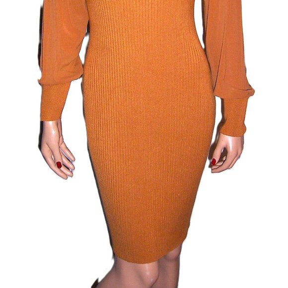 Emma & Posh Bronze Sweater Dress M - Picture 3 of 7